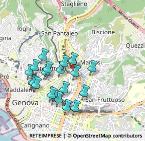 Mappa Via Ponterotto, 16137 Genova GE, Italia (0.874)