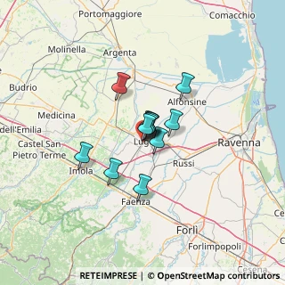 Mappa Via Circondario Sud, 48022 Lugo RA, Italia (7.06917)