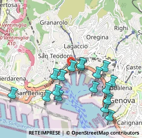 Mappa Via S. Benedetto, 16126 Genova GE, Italia (1.01118)