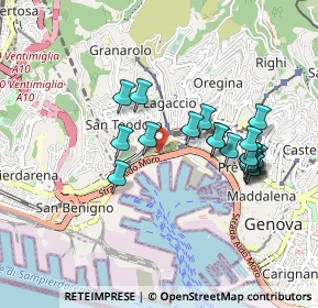 Mappa Mura degli Zingari, 16126 Genova GE, Italia (0.855)