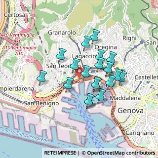 Mappa Via S. Benedetto, 16126 Genova GE, Italia (0.736)