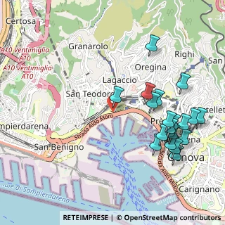 Mappa Via S. Benedetto, 16126 Genova GE, Italia (1.1785)