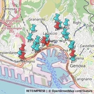 Mappa Via S. Benedetto, 16126 Genova GE, Italia (0.9365)
