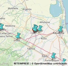 Mappa Viale Francesco de Pinedo, 48022 Lugo RA, Italia (21.09833)