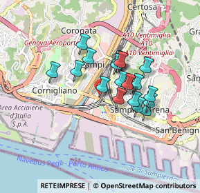 Mappa Via Tomaso Grossi, 16151 Genova GE, Italia (0.6535)