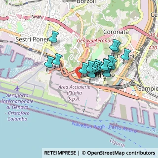 Mappa Via Cornigliano 55 F. Stazione Fs., 16152 Genova GE, Italia (0.6475)