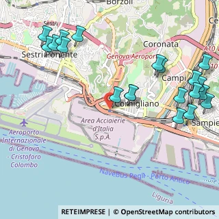 Mappa Via Cornigliano 55 F. Stazione Fs., 16152 Genova GE, Italia (1.3725)