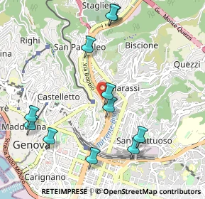 Mappa Passo Spartaco Ferradini, 16137 Genova GE, Italia (1.14455)