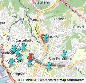 Mappa Passo Spartaco Ferradini, 16137 Genova GE, Italia (1.30545)