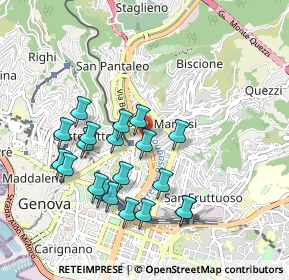 Mappa Passo Spartaco Ferradini, 16137 Genova GE, Italia (0.9175)