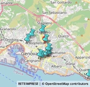 Mappa Passo Spartaco Ferradini, 16137 Genova GE, Italia (1.48273)