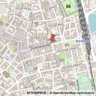 Mappa Via Armando Diaz, 68, 48121 Ravenna, Ravenna (Emilia Romagna)