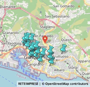 Mappa 16137 Genova GE, Italia (1.60944)