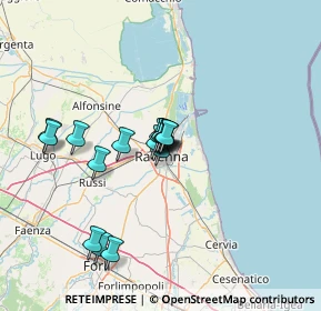 Mappa P.za XX Settembre, 48121 Ravenna RA, Italia (10.5625)