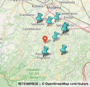 Mappa Via Nuova Estense, 41028 Serramazzoni MO, Italia (13.0025)