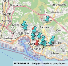 Mappa Via Pertinace, 16125 Genova GE, Italia (1.44846)