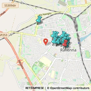 Mappa Via Sicilia, 48121 Ravenna RA, Italia (0.7625)