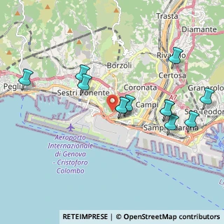 Mappa Via Erzelli, 16152 Genova GE, Italia (1.98417)
