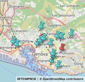 Mappa Via Oberto Cancelliere, 16136 Genova GE, Italia (1.70667)