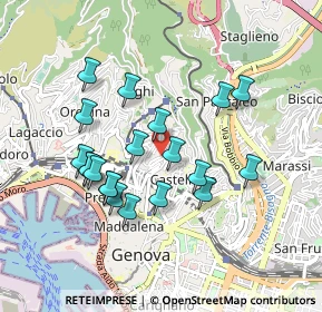 Mappa Via Oberto Cancelliere, 16136 Genova GE, Italia (0.8465)