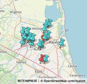 Mappa Viale della Rimembranza, 48124 Piangipane RA, Italia (10.79)