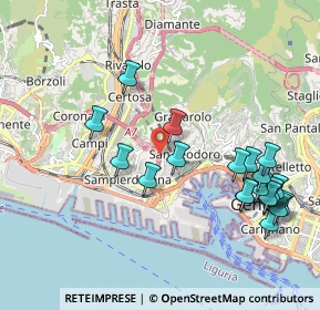 Mappa E25, 16149 Genova GE, Italia (2.2745)