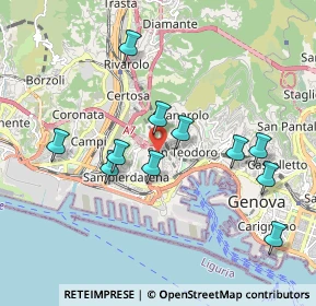 Mappa E25, 16149 Genova GE, Italia (1.86364)