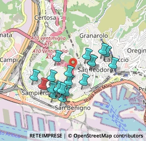 Mappa E25, 16149 Genova GE, Italia (0.7705)