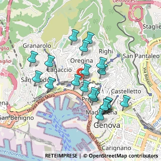 Mappa Via di Montegalletto, 16126 Genova GE, Italia (0.8795)