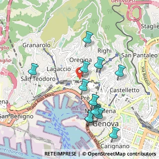 Mappa Via di Montegalletto, 16126 Genova GE, Italia (1.01077)