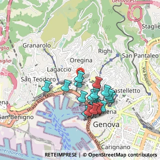 Mappa Via di Montegalletto, 16126 Genova GE, Italia (0.8745)