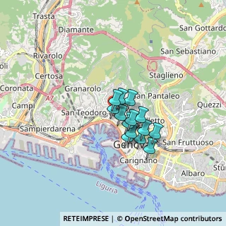 Mappa Via di Montegalletto, 16126 Genova GE, Italia (1.055)