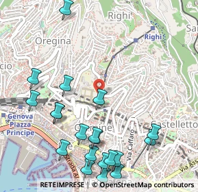Mappa Salita Inferiore di San Simone, 16125 Genova GE, Italia (0.664)