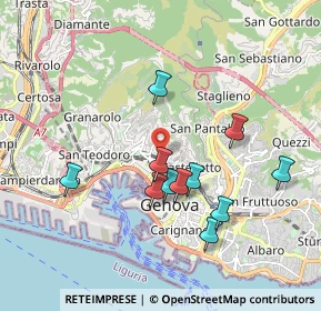 Mappa Salita Inferiore di San Simone, 16125 Genova GE, Italia (1.73909)