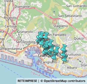 Mappa Salita Inferiore di San Simone, 16125 Genova GE, Italia (1.19529)