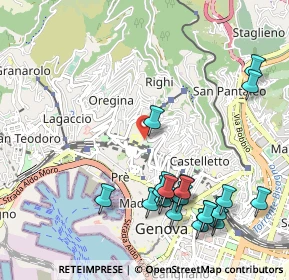 Mappa Salita Inferiore di San Simone, 16125 Genova GE, Italia (1.233)