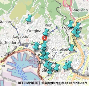 Mappa Salita Inferiore di San Simone, 16125 Genova GE, Italia (1.0405)