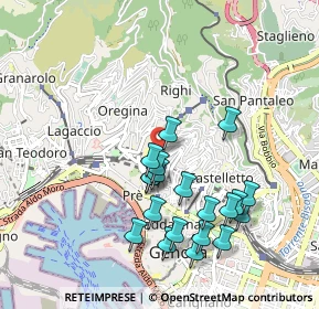 Mappa Salita Inferiore di San Simone, 16125 Genova GE, Italia (0.95)