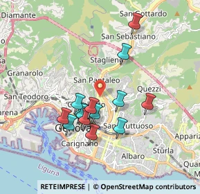 Mappa Via Leonardo Montaldo, 16137 Genova GE, Italia (1.59733)
