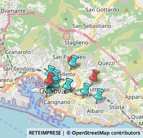 Mappa Via Leonardo Montaldo, 16137 Genova GE, Italia (1.57933)