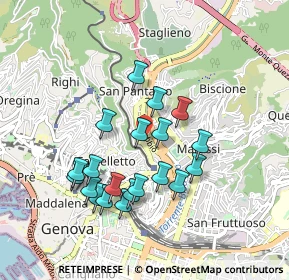 Mappa Via Leonardo Montaldo, 16137 Genova GE, Italia (0.8425)