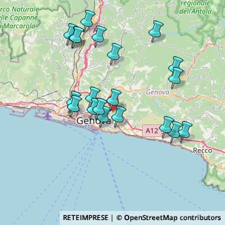 Mappa Via Edera, 16144 Genova GE, Italia (7.966)