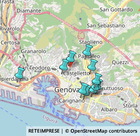 Mappa Salita Emanuele Cavallo, 16125 Genova GE, Italia (1.59455)