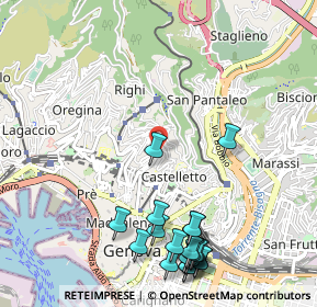 Mappa Via Giuseppe Ferrari, 16125 Genova GE, Italia (1.3435)