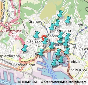 Mappa Via Ceppi di Bairolo Angelo, 16126 Genova GE, Italia (0.8795)