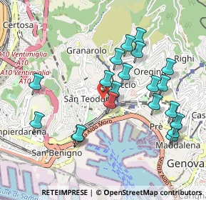 Mappa Via Ceppi di Bairolo Angelo, 16126 Genova GE, Italia (0.9825)