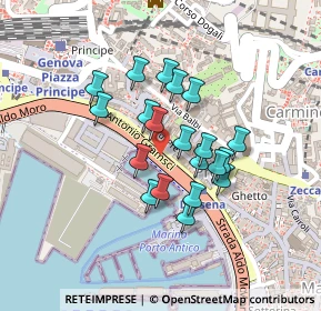 Mappa Piazza dello Statuto, 16126 Genova GE, Italia (0.169)