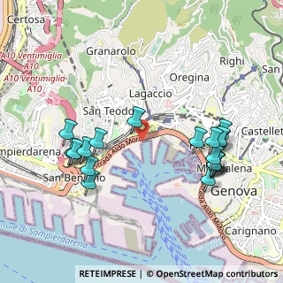 Mappa E25, 16126 Genova GE, Italia (1.084)