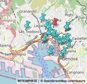 Mappa Ponte Dei Mille, 16126 Genova GE, Italia (0.7495)