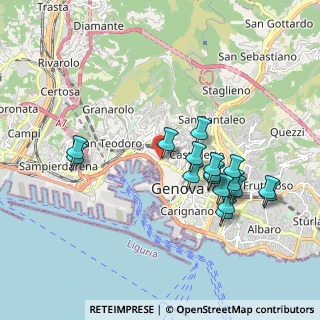 Mappa Via delle Fontane, 16126 Genova GE, Italia (1.89353)